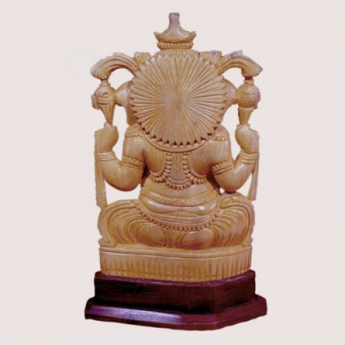 Wooden Ganesha Idol